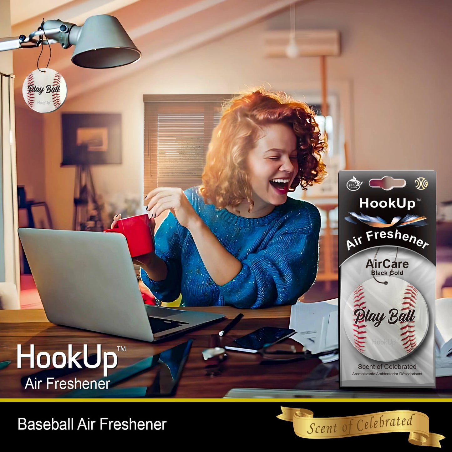 Baseball Air Freshener (4 Pack)