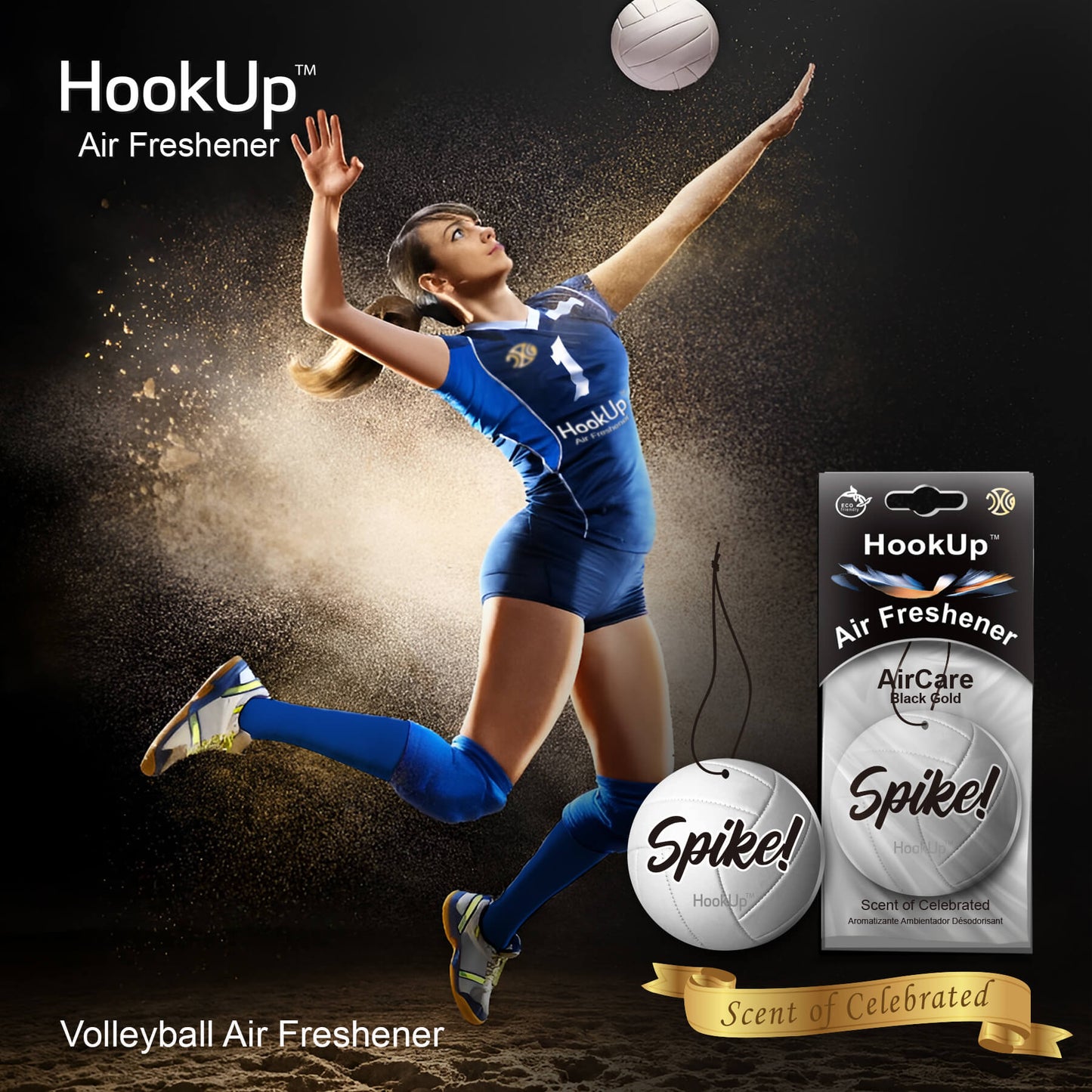 Volleyball Air Freshener (4 Pack)